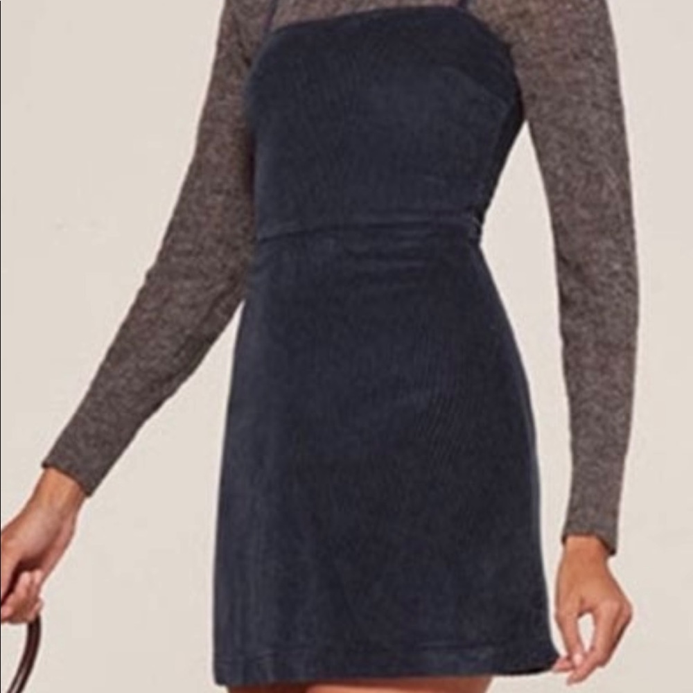Reformation a Purfurst Dress in Blue